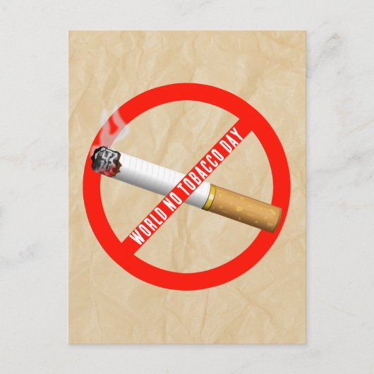 Werelddag voor tabak briefkaart (Voorkant)