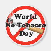 Werelddag voor tabak magneet (Voorkant)