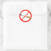 Werelddag voor tabak ronde sticker (Tas)