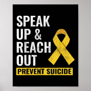 Werelddag voor Zelfmoordpreventie Bewustzijn Gele  Poster