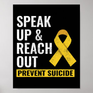 Werelddag voor Zelfmoordpreventie Bewustzijn Gele  Poster