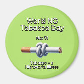 Werelddag zonder tabak: 31 mei magneet (Voorkant)