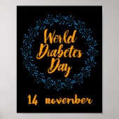Werelddiabetesdag Poster (Voorkant)
