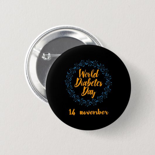 Werelddiabetesdag Ronde Button 5,7 Cm (Voorkant /achterkant)