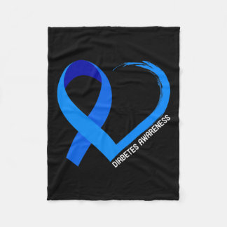 Werelddiabetesdag Type 1 Type 2-diabetesbewustzijn Fleece Deken