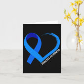 Werelddiabetesdag Type 1 Type 2-diabetesbewustzijn Kaart (Gele Bloem)