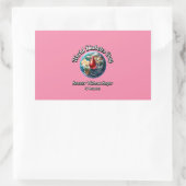 Werelddiabetesdag. Zoeter zonder suiker. Rechthoekige Sticker (Tas)