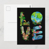 Werelddierdag - bescherming van het Shirt tegen di Briefkaart (Voorkant / Achterkant)