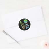 Werelddierdag - bescherming van het Shirt tegen di Ronde Sticker (Envelop)