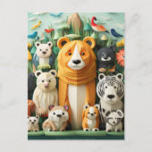 Werelddierdag Briefkaart (Voorkant)