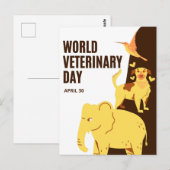 Werelddierdag Briefkaart (Voorkant / Achterkant)