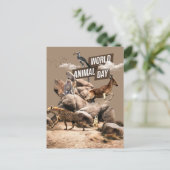 Werelddierdag Briefkaart (Staand voorkant)