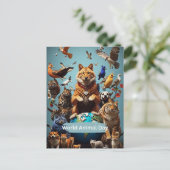 Werelddierdag Briefkaart (Staand voorkant)