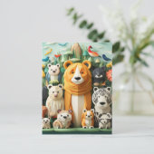 Werelddierdag Briefkaart (Staand voorkant)