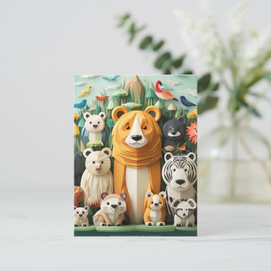 Werelddierdag Briefkaart (Staand voorkant)