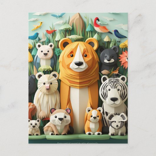 Werelddierdag Briefkaart (Voorkant)