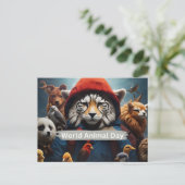 Werelddierdag Briefkaart (Staand voorkant)