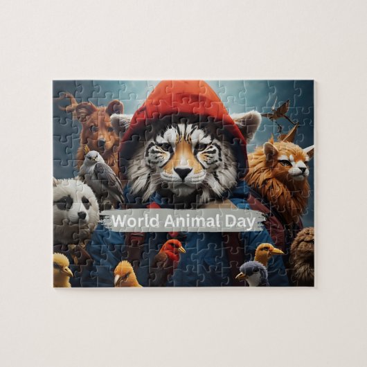 Werelddierdag Legpuzzel (Horizontaal)