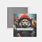 Werelddierdag Magneet (Voorkant / Achterkant)