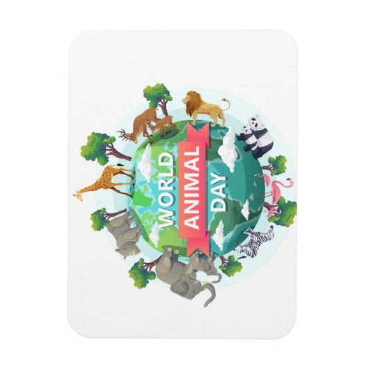 Werelddierdag Magneet (Verticaal)