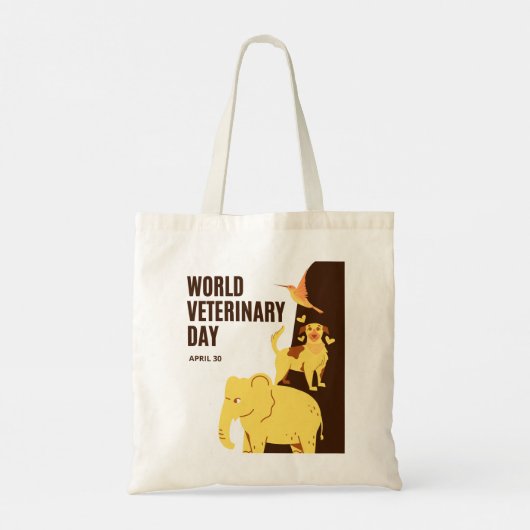 Werelddierdag Tote Bag (Achterkant)