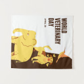 Werelddierdag Wandkleed (Voorkant (horizontaal))