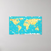 Werelddieren Canvas Afdruk (Voorkant)