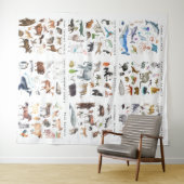 Werelddieren | Educatieve klaslokalen Wandkleed (In Situ (horizontaal))