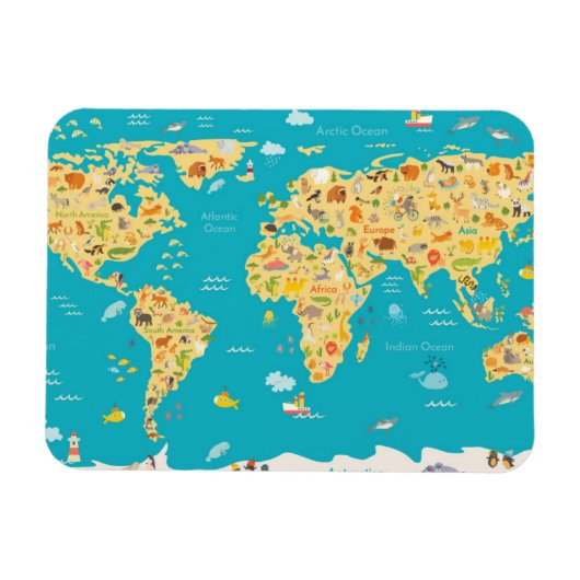 Werelddieren Magneet (Horizontaal)