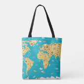 Werelddieren Tote Bag (Achterkant)