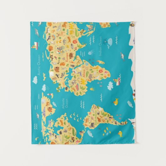 Werelddieren Wandkleed (Voorkant)