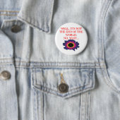 werelddoemgrap ronde button 5,7 cm (In situ)