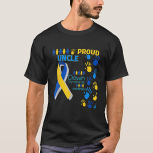 Werelddown syndrome dag van bewustwording van rond t-shirt