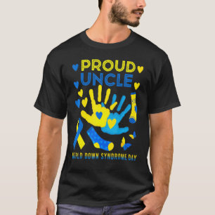 Werelddown syndrome dag van bewustwording van rond t-shirt