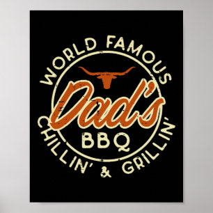 Werelden Beroemde Vaders BBQ Grillin Barbecue Vade Poster