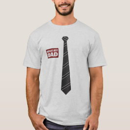 Werelden Best Dad Label Stropdas Executive Zwart T-shirt