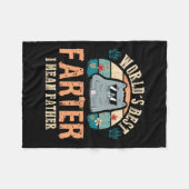 Werelden Best Farter Ik bedoel Vader Beste Kat Pap Fleece Deken (Voorkant (Horizontaal))