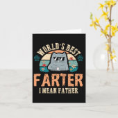 Werelden Best Farter Ik bedoel Vader Beste Kat Pap Kaart (Gele Bloem)