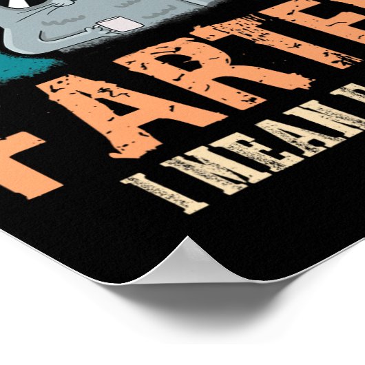 Werelden Best Farter Ik bedoel Vader Beste Kat Pap Poster (Hoek)