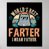 Werelden Best Farter Ik bedoel Vader Beste Kat Pap Poster (Voorkant)