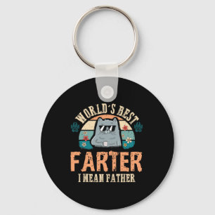 Werelden Best Farter Ik bedoel Vader Beste Kat Pap Sleutelhanger