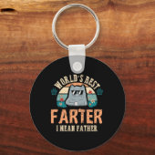 Werelden Best Farter Ik bedoel Vader Beste Kat Pap Sleutelhanger (Voorkant)