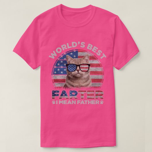 Werelden Best Farter Ik bedoel Vader Beste Kat Pap T-shirt (Design voorkant)