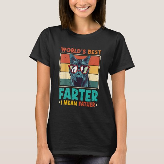 Werelden Best Farter Ik bedoel Vader Beste Kat Pap T-shirt (Voorkant)