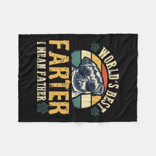 Werelden Best Farter Ik bedoel Vader Beste Pap Ooi Fleece Deken (Voorkant (Horizontaal))