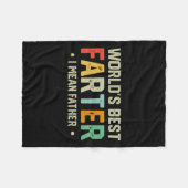 Werelden Best Farter Ik bedoel Vader Mannen Vaderd Fleece Deken (Voorkant (Horizontaal))