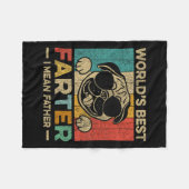 Werelden Best Farter Ik bedoel Vader Mannen Vaderd Fleece Deken (Voorkant (Horizontaal))