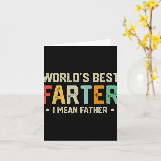 Werelden Best Farter Ik bedoel Vader Mannen Vaderd Kaart (Gele Bloem)