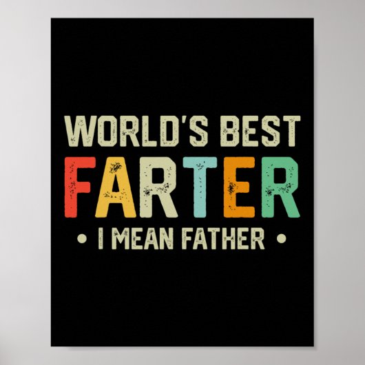 Werelden Best Farter Ik bedoel Vader Mannen Vaderd Poster (Voorkant)