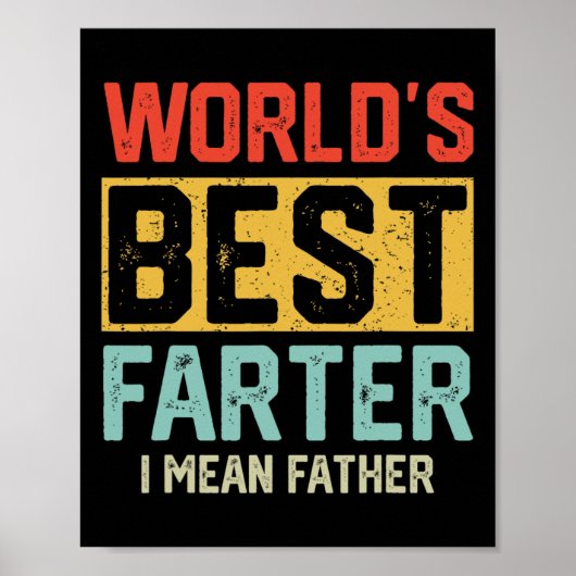 Werelden Best Farter Ik bedoel Vader Mannen Vaderd Poster (Voorkant)